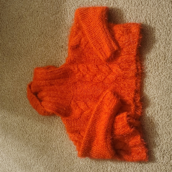 Free People Sweaters - Free People Burnt Orange Fuzzy Sweater